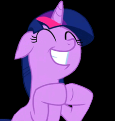 Size: 424x447 | Tagged: safe, artist:twilyisbestpone, derpibooru exclusive, edit, edited screencap, imported from derpibooru, screencap, twilight sparkle, alicorn, pony, unicorn, the crystal empire, adorkable, background removed, black background, cute, dork, eyes closed, female, floppy ears, holding hooves, hooves together, mare, simple background, smiling, solo, unicorn twilight