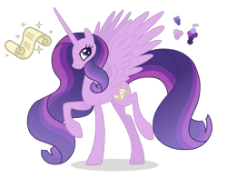 Size: 2000x1568 | Tagged: safe, artist:magicuniclaws, imported from derpibooru, oc, oc only, alicorn, pony, female, magical lesbian spawn, mare, offspring, parent:starlight glimmer, parent:twilight sparkle, parents:twistarlight, simple background, solo, transparent background