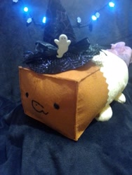 Size: 1560x2080 | Tagged: safe, artist:paperbagpony, imported from derpibooru, oc, oc:paper bag, hat, irl, photo, plushie, witch hat