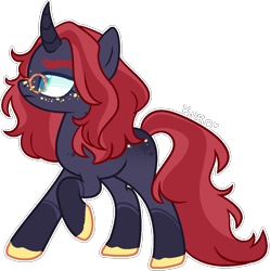 Size: 1026x1029 | Tagged: safe, artist:kurosawakuro, imported from derpibooru, oc, oc only, pony, unicorn, base used, female, glasses, mare, simple background, solo, transparent background