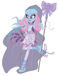 Size: 510x658 | Tagged: safe, artist:machakar52, imported from derpibooru, ghost, undead, equestria girls, barely eqg related, base used, boots, clothes, crossover, equestria girls style, equestria girls-ified, hand on hip, high heel boots, high heels, mattel, monster high, river styx, river styxx, shoes, staff