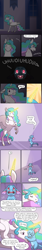 Size: 1000x6000 | Tagged: safe, artist:jackiebloom, imported from derpibooru, princess celestia, oc, oc:pyre, dragon, pony, baby, baby dragon, magic, momlestia