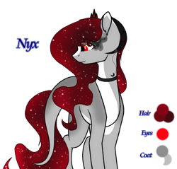 Size: 1200x1146 | Tagged: safe, artist:moonsong103, artist:paintpalet35, imported from derpibooru, oc, oc only, oc:nyx, alicorn, demon, demon pony, earth pony, original species, pony, base artist:paintpalet35, base used, base:paintpalet35, collar, dark magic, demon oc, demon pony oc, earth pony oc, ethereal mane, female, female oc, horn, horn accessory, jewelry, leonine tail, magic, ram horns, simple background, solo, sombra eyes, starry hair, starry mane, starry tail, tiara, transparent background, undercolor, wavy hair, wavy mane, wavy tail