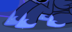 Size: 450x204 | Tagged: safe, imported from derpibooru, screencap, princess luna, luna eclipsed, cropped, hoof shoes, hooves, legs, pictures of hooves, pictures of legs