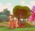 Size: 4500x3995 | Tagged: safe, artist:docwario, artist:modularpon, imported from derpibooru, applejack, pony, apple, apple tree, bucket, collaboration, food, jacktober, scenery, solo, sweet apple acres, tree