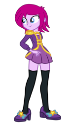 Size: 1288x2264 | Tagged: safe, artist:gmaplay, imported from derpibooru, fuchsia blush, equestria girls, equestria girls series, spoiler:eqg series (season 2), clothes, magician outfit, simple background, socks, solo, thigh highs, transparent background