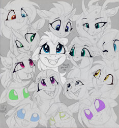 Size: 3270x3500 | Tagged: safe, artist:airfly-pony, imported from derpibooru, oc, oc only, oc:case, oc:elen, oc:elpida, oc:iris, oc:lafiat'ria, oc:lya the shaikan, oc:miranda, oc:nightsong, oc:queen, oc:queen stan, oc:scarlett drop, oc:wing hurricane, oc:xfa-16 firefly, oc:xfa-21 jane, oc:xfr-01 aquila, oc:xfr-01 aquilla, oc:xsf-47 willow, bat pony, pegasus, unicorn, bat pony oc, birthday, birthday gift, dryad (elepatrium), elepatrium, female, horn, kalharia, male, mecha (elepatrium), one eye closed, pegasus oc, smiling, unicorn oc, universe elepatrium