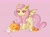 Size: 1940x1451 | Tagged: safe, artist:eggnormous, imported from derpibooru, fluttershy, bat pony, pony, bat ponified, candy, deviantart watermark, female, flutterbat, food, halloween, holiday, jack-o-lantern, mare, obtrusive watermark, pink background, pumpkin, race swap, simple background, solo, watermark