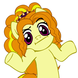 Size: 945x945 | Tagged: safe, artist:nano23823, imported from derpibooru, adagio dazzle, earth pony, pony, .svg available, :i, base used, bust, equestria girls ponified, eyelashes, female, mare, ponified, shrug, shrugpony, simple background, solo, svg, transparent background, underhoof, vector