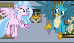 Size: 720x421 | Tagged: safe, imported from derpibooru, screencap, gallus, silverstream, griffon, a matter of principals