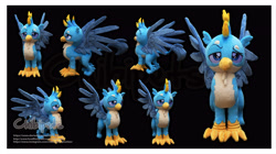 Size: 4573x2569 | Tagged: safe, artist:chibi-pets, imported from derpibooru, gallus, griffon, high res, irl, obtrusive watermark, photo, plushie, solo, watermark