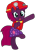 Size: 727x1037 | Tagged: safe, artist:徐詩珮, imported from derpibooru, fizzlepop berrytwist, tempest shadow, pony, series:sprglitemplight diary, series:sprglitemplight life jacket days, series:springshadowdrops diary, series:springshadowdrops life jacket days, alternate universe, clothes, dancing, female, marshall (paw patrol), paw patrol, simple background, solo, transparent background