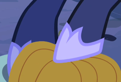 Size: 467x316 | Tagged: safe, imported from derpibooru, screencap, princess luna, luna eclipsed, cropped, hoof shoes, hooves, pumpkin