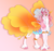 Size: 2109x2000 | Tagged: safe, artist:seffiron, imported from derpibooru, oc, oc only, oc:amber wings, changepony, hybrid, pony, interspecies offspring, magical lesbian spawn, offspring, parent:princess celestia, parent:queen chrysalis, parents:chryslestia, solo