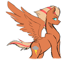 Size: 2567x2215 | Tagged: safe, artist:toptian, imported from derpibooru, oc, oc only, pegasus, pony, pegasus oc, simple background, solo, white background, wings