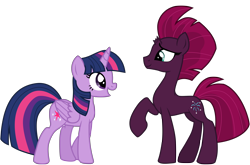 Size: 12535x8272 | Tagged: safe, alternate version, artist:ejlightning007arts, imported from derpibooru, fizzlepop berrytwist, tempest shadow, twilight sparkle, alicorn, unicorn, my little pony: the movie, base used, broken horn, female, horn, lesbian, mare, open mouth, raised hoof, shipping, simple background, tempestlight, transparent background, twilight sparkle (alicorn), vector