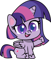 Size: 6980x8123 | Tagged: safe, artist:thatusualguy06, twilight sparkle, alicorn, pony, my little pony: pony life, spoiler:pony life s01e29, .svg available, absurd resolution, female, mare, open mouth, raised hoof, simple background, solo, transparent background, twilight sparkle (alicorn), vector, zound off