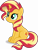 Size: 2691x3521 | Tagged: safe, artist:anime-equestria, derpibooru exclusive, edit, imported from derpibooru, sunset shimmer, pony, unicorn, :3, blushing, cute, female, horn, mare, shimmerbetes, simple background, sitting, smiling, solo, transparent background, vector