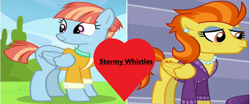 Size: 862x360 | Tagged: safe, imported from derpibooru, stormy flare, windy whistles, crack shipping, implied lesbian, implied shipping, shipping