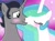 Size: 2732x2048 | Tagged: artist needed, safe, artist:justsomepainter11, imported from derpibooru, king sombra, princess celestia, alicorn, unicorn, blushing, celestibra, cute, cutelestia, female, good king sombra, kissing, male, pink background, shipping, show accurate, simple background, straight