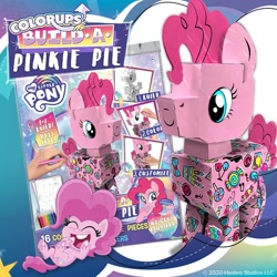 Size: 1080x1080 | Tagged: safe, imported from derpibooru, pinkie pie, pony, craft, facebook, merchandise, official, papercraft