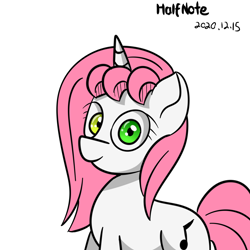 Size: 2480x2480 | Tagged: safe, imported from derpibooru, oc, oc:half note, unicorn, female, horn, mare, unicorn oc