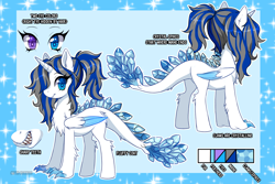 Size: 3000x2000 | Tagged: safe, artist:bluntmare, artist:izzebizze, imported from derpibooru, oc, oc only, oc:princess sashir, half-dragon, crystal dragon, cute, half-pony, heterochromia, offspring, parent:oc:princess asa, parent:oc:princess silvanus, parents:oc x oc, reference sheet, tail