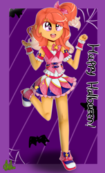 Size: 1906x3145 | Tagged: safe, artist:foxxy00candy, imported from derpibooru, oc, oc only, oc:foxxy candy, oc:ozora akari, equestria girls, aikatsu, aikatsu!, clothes, cosplay, costume, female, skirt, solo