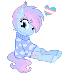 Size: 1182x1322 | Tagged: safe, artist:strawberry-spritz, imported from derpibooru, oc, oc only, oc:highlights, earth pony, pony, clothes, female, male, offspring, parent:quibble pants, parent:rainbow dash, parents:quibbledash, pride, pride flag, shirt, simple background, solo, stallion, trans female, transgender, transgender pride flag, transparent background