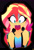 Size: 2130x3156 | Tagged: safe, artist:xan-gelx, imported from derpibooru, sunset shimmer, pony, equestria girls, black background, cute, hooves, human to pony, missing horn, open mouth, panic, shimmerbetes, shocked, simple background, solo, transformation, wavy mouth, wide eyes