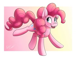 Size: 1280x982 | Tagged: safe, artist:kaylerustone, imported from derpibooru, pinkie pie, earth pony, pony, female, mare, open mouth, smiling, solo