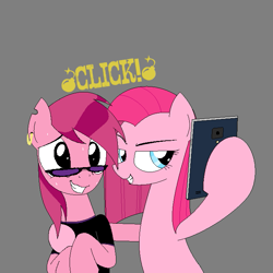 Size: 707x707 | Tagged: safe, imported from derpibooru, pinkie pie, oc, oc:soulless pinkamena, love, pinkamena diane pie, selfie