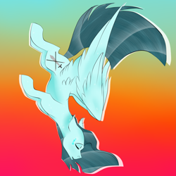 Size: 2449x2449 | Tagged: safe, artist:toptian, imported from derpibooru, oc, oc only, pegasus, pony, abstract background, eyes closed, flying, pegasus oc, solo, wings