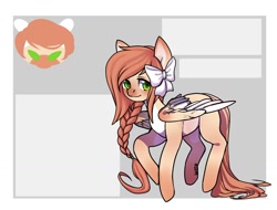 Size: 1280x974 | Tagged: safe, artist:helemaranth, imported from derpibooru, oc, oc only, pegasus, pony, braid, duo, pegasus oc, raised hoof, wings