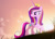 Size: 4444x3227 | Tagged: safe, artist:zidanemina, imported from derpibooru, princess cadance, alicorn, pony, absurd resolution, cutie mark, dreamworks face, dusk, female, grass, high res, looking back, mare, raised hoof, simple background, smiling, solo, sun, transparent background