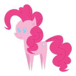 Size: 674x674 | Tagged: safe, artist:thebenalpha, imported from derpibooru, pinkie pie, earth pony, pony, bbbff, pointy ponies, simple background, solo, transparent background