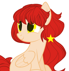 Size: 970x996 | Tagged: safe, artist:teepew, artist:thieeur-nawng, imported from derpibooru, pegasus, pony, base used, female, mare, nation ponies, ponified, simple background, smiling, solo, vietnam, white background