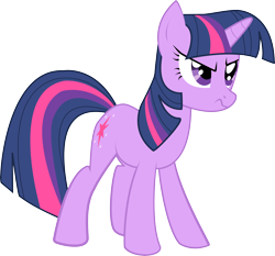 Size: 6546x6100 | Tagged: safe, artist:almaustral, imported from derpibooru, twilight sparkle, pony, unicorn, eyelashes, female, frown, mare, palindrome get, simple background, solo, transparent background, unicorn twilight