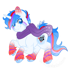 Size: 1080x1141 | Tagged: safe, artist:silentwolf-oficial, imported from derpibooru, oc, oc only, pony, unicorn, hoof polish, horn, signature, simple background, smiling, solo, transparent background, unicorn oc, unshorn fetlocks, watermark