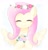 Size: 1828x1920 | Tagged: dead source, safe, artist:arrow__root, artist:ginmaruxx, imported from derpibooru, fluttershy, pegasus, pony, blushing, bust, cute, eyes closed, female, floral head wreath, flower, mare, shyabetes, smiling, solo, spread wings, wings