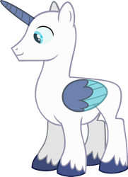 Size: 1270x1759 | Tagged: safe, artist:pegasski, imported from derpibooru, oc, oc only, alicorn, pony, the crystalling, alicorn oc, bald, base, horn, male, simple background, smiling, solo, stallion, transparent background, two toned wings, unshorn fetlocks, wings