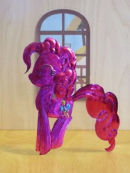 Size: 1024x1366 | Tagged: safe, alternate version, artist:malte279, imported from derpibooru, part of a set, pinkie pie, earth pony, pony, craft, embossing, irl, metal foil, photo