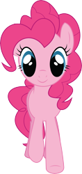 Size: 4387x9333 | Tagged: safe, artist:wissle, imported from derpibooru, pinkie pie, pony, friendship is magic, absurd resolution, female, happy, looking at you, mare, simple background, smiling, solo, transparent background, vector, walking