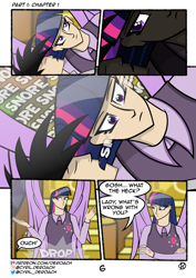 Size: 1000x1415 | Tagged: safe, artist:cyril_deroach, artist:deroach, imported from derpibooru, twilight sparkle, oc, alicorn, human, comic:tales from equestria part 1, fanfic:tales from equestria, comic, equestria project humanized, fanfic, humanized, sleeping, snoring, twilight sparkle (alicorn), winged humanization, wings