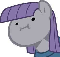 Size: 526x494 | Tagged: safe, artist:nano23823, imported from derpibooru, maud pie, earth pony, pony, .svg available, :i, base used, bust, clothes, female, grumphead, mare, simple background, solo, svg, transparent background, vector