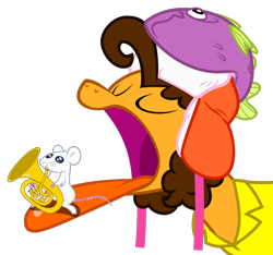 Size: 1104x1034 | Tagged: safe, artist:nano23823, imported from derpibooru, cheese sandwich, earth pony, mouse, pony, pinkie pride, .svg available, bust, clothes, eyes closed, hat, long tongue, male, simple background, stallion, svg, tongue out, transparent background, vector