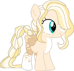 Size: 321x308 | Tagged: safe, artist:klawiee, artist:selenaede, imported from derpibooru, oc, oc only, oc:buttercup, pegasus, pony, base used, blank flank, female, filly, freckles, hair over one eye, offspring, parent:big macintosh, parent:fluttershy, parents:fluttermac, pegasus oc, simple background, solo, transparent background, wings