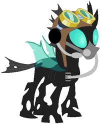 Size: 377x461 | Tagged: safe, artist:hubfanlover678, imported from derpibooru, thorax, changeling, aviator goggles, aviator hat, gas mask, goggles, hat, headset, mask, simple background, solo, white background