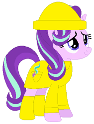 Size: 312x412 | Tagged: safe, artist:hubfanlover678, imported from derpibooru, starlight glimmer, pony, raincoat, simple background, solo, white background