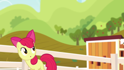 Size: 1280x720 | Tagged: safe, imported from derpibooru, screencap, apple bloom, earth pony, pony, pinkie apple pie, female, filly, solo